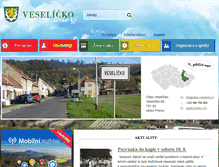 Tablet Screenshot of obec-veselicko.cz